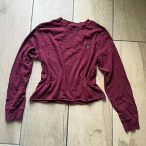 Polo by Ralph Lauren Men's Burgundy Long Sleeve